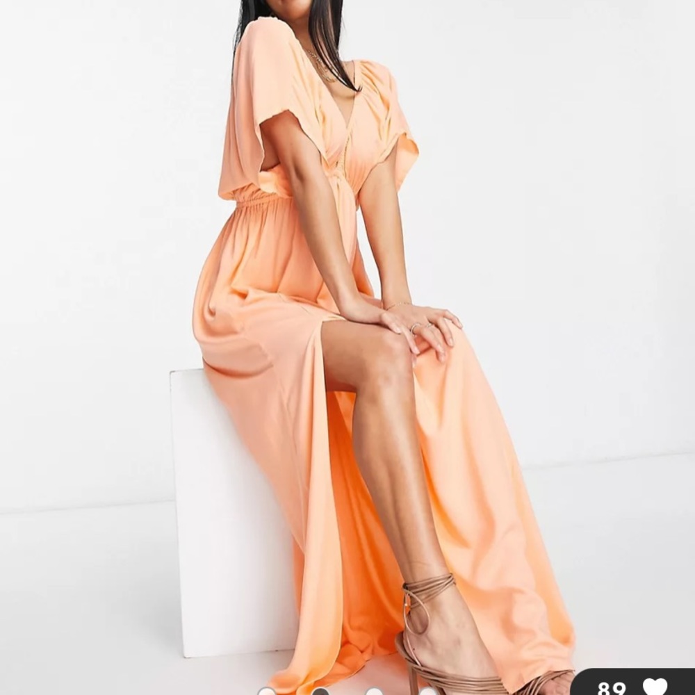 ASOS Petite Peach Maxi Dress - Picture 2 of 5